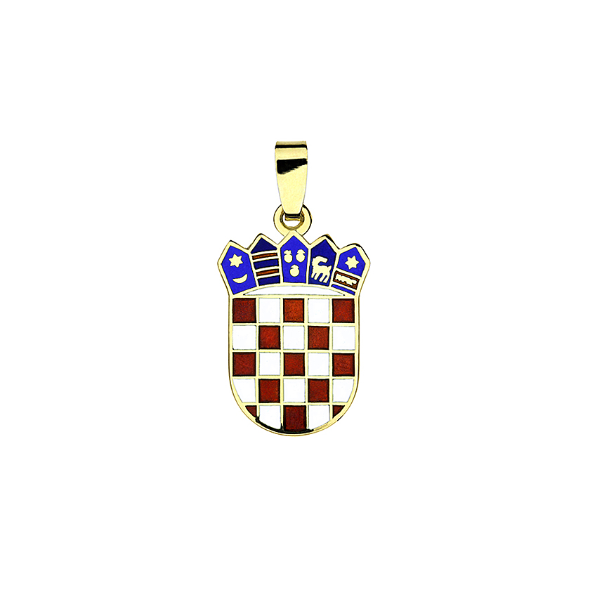 Privjesak hrvatski grb u boji