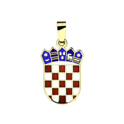 Privjesak hrvatski grb u boji
