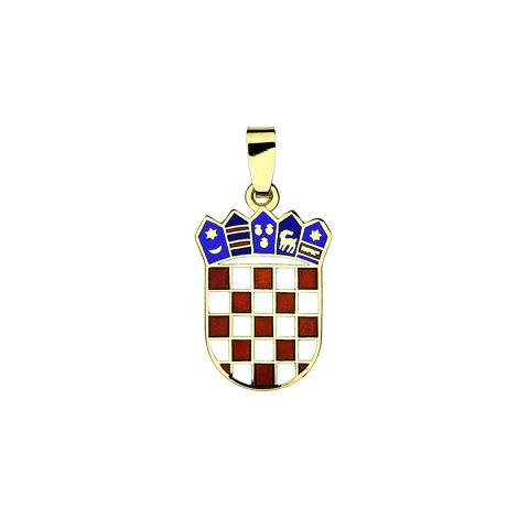 Privjesak hrvatski grb u boji